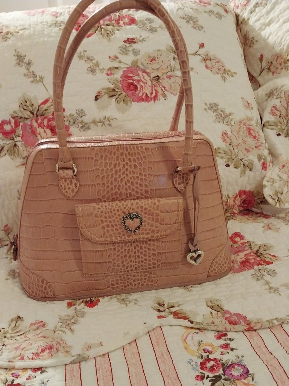 💗Brighton Pink Bag, Satchel, Purse Vintage EXC 13"x9"💗